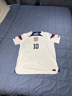 2022/23 USA Home Jersey #10 Pulisic 2XL Nike Soccer World Cup USMNT NEW